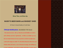 Tablet Screenshot of buddysbeerbarn.com